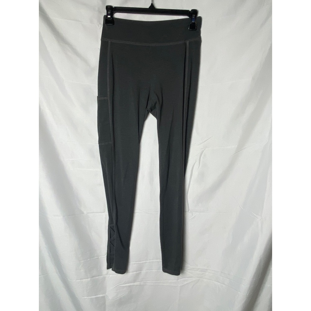 Hollister Women's Charcoal Grey Pocket‎ Leggings Size S Activewear Athletic